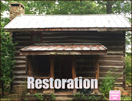 Historic Log Cabin Restoration  Nakina, North Carolina